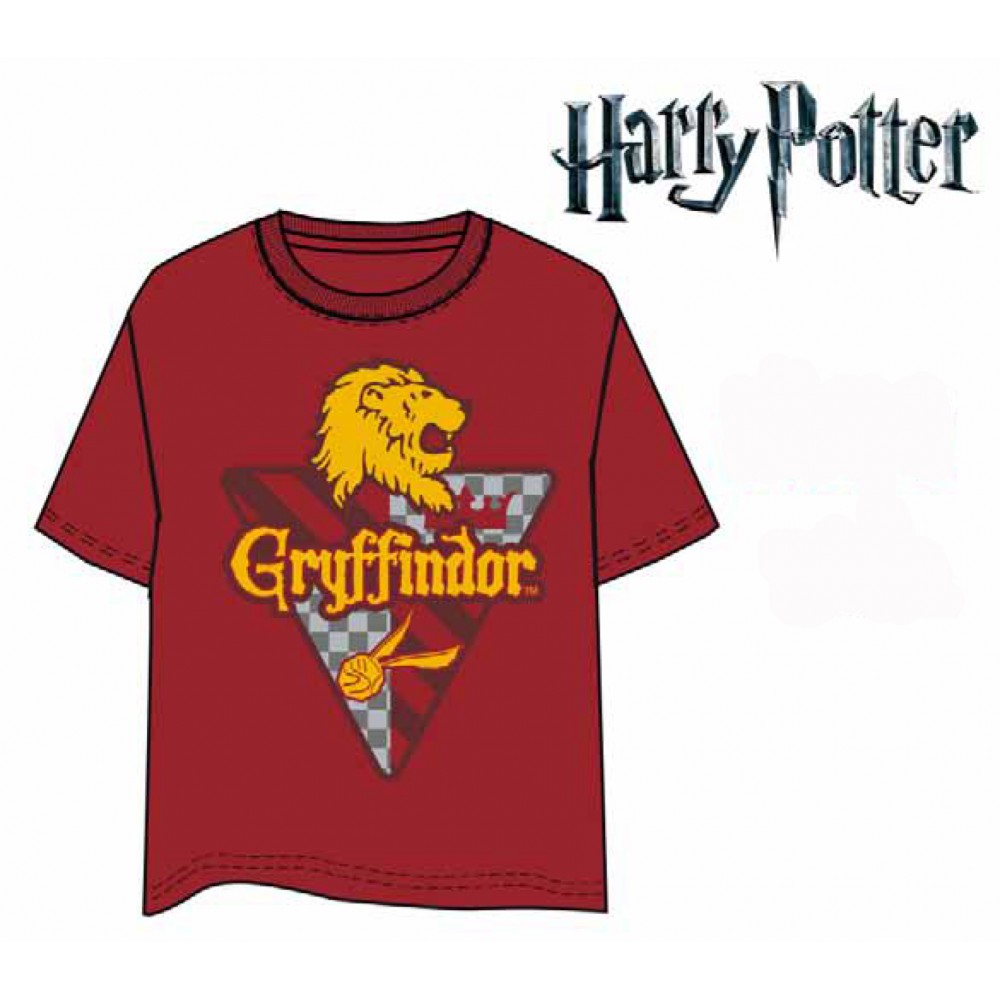 Camiseta Harry Potter Gryffindor adulto manga corta