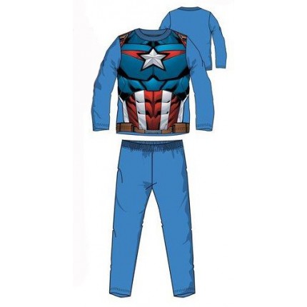 Pijama Vengadores Uniforme Capitán América niño infantil manga larga