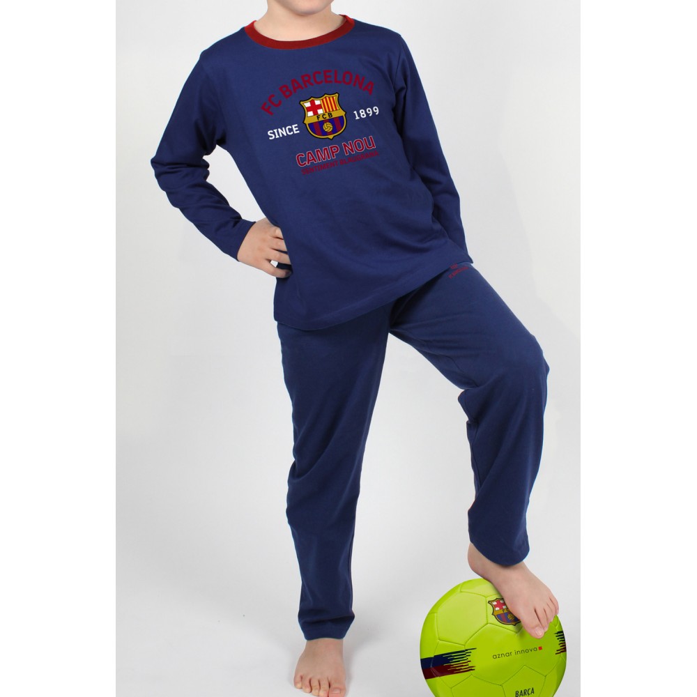 Pijama FCBarcelona niño Camp Nou Sentiment Blaugrana manga larga