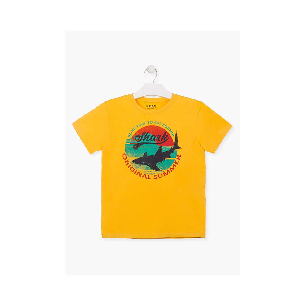 Camiseta Losan niño Shark manga corta