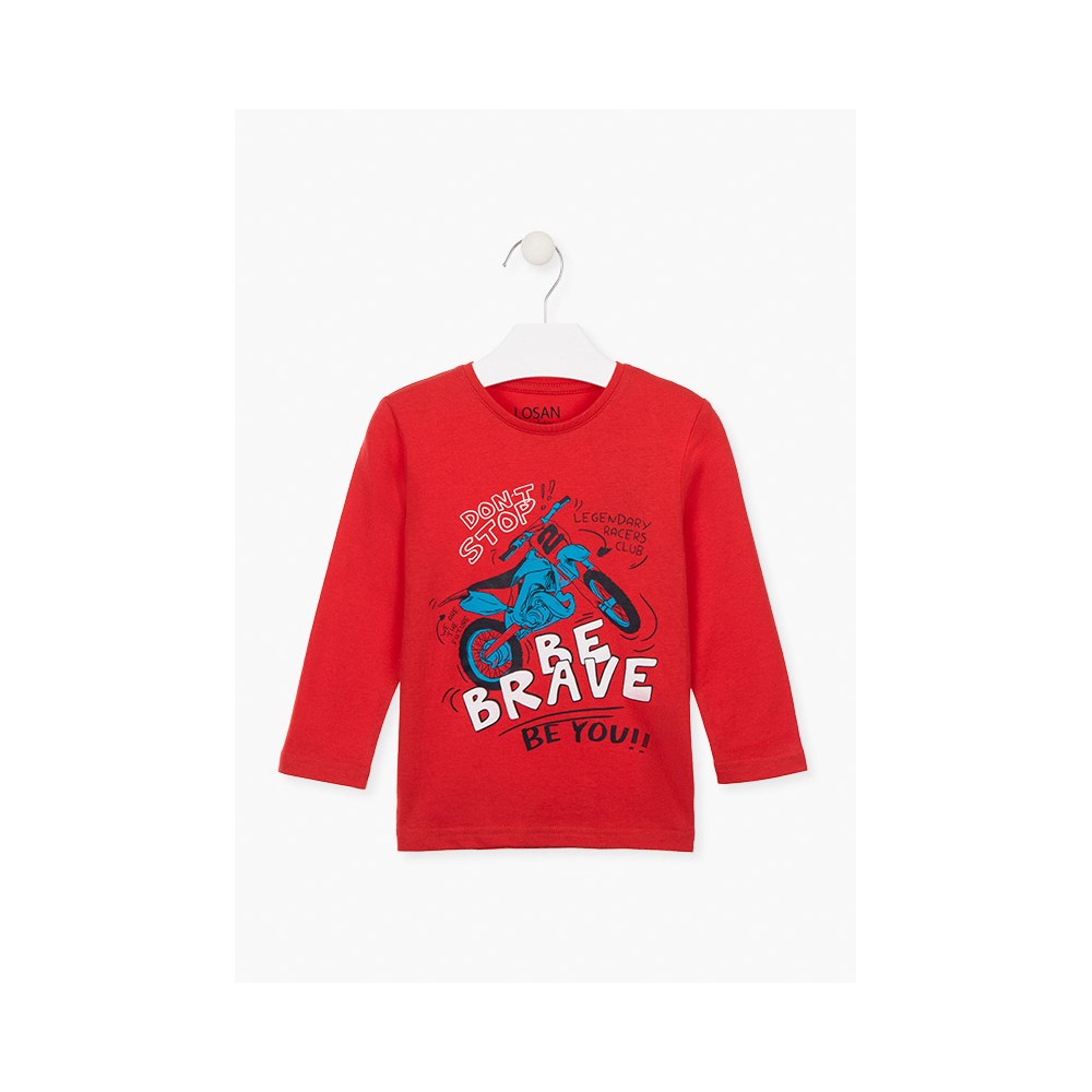 Camiseta Losan Kids niño infantil Be Brave manga larga