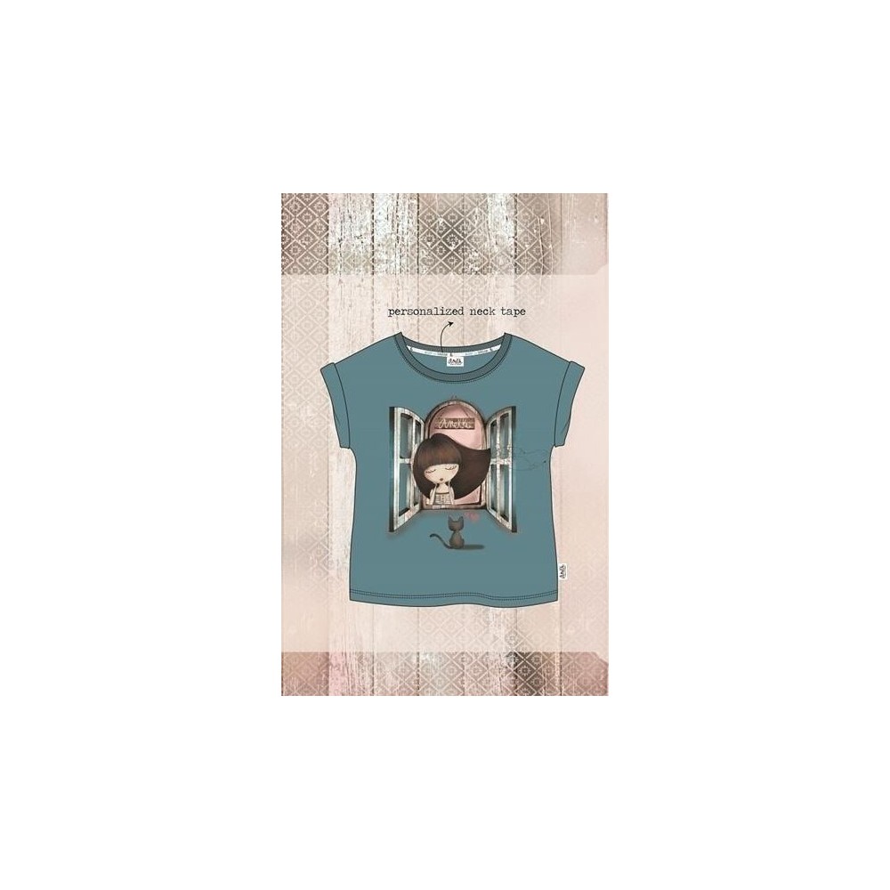 Camiseta Anekke Seaside niña gatito Towanda con dobladillo