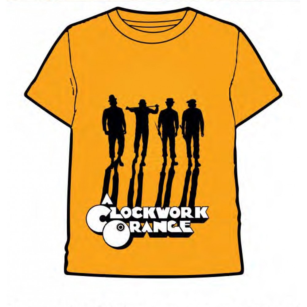 Camiseta Naranja Mecánica adulto manga corta en Naranja