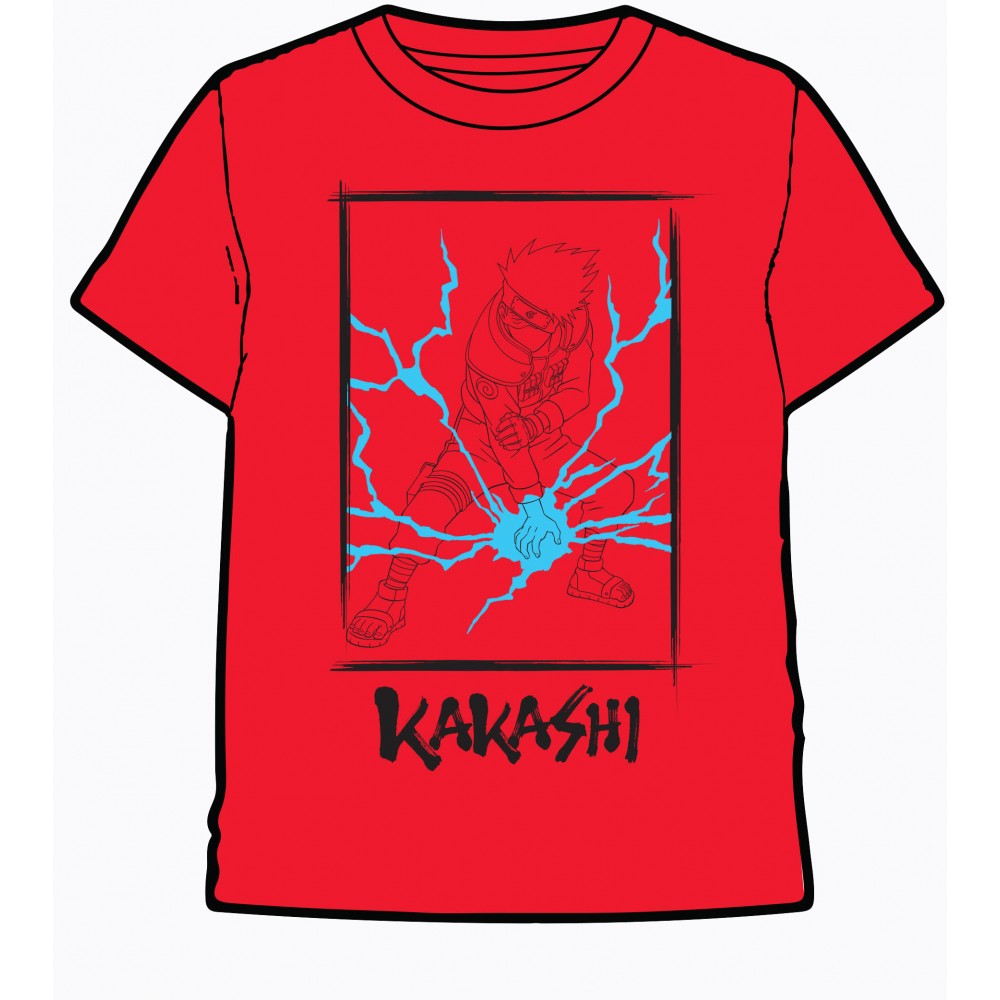 Camiseta Naruto niño manga corta Kakashi Anime Manga