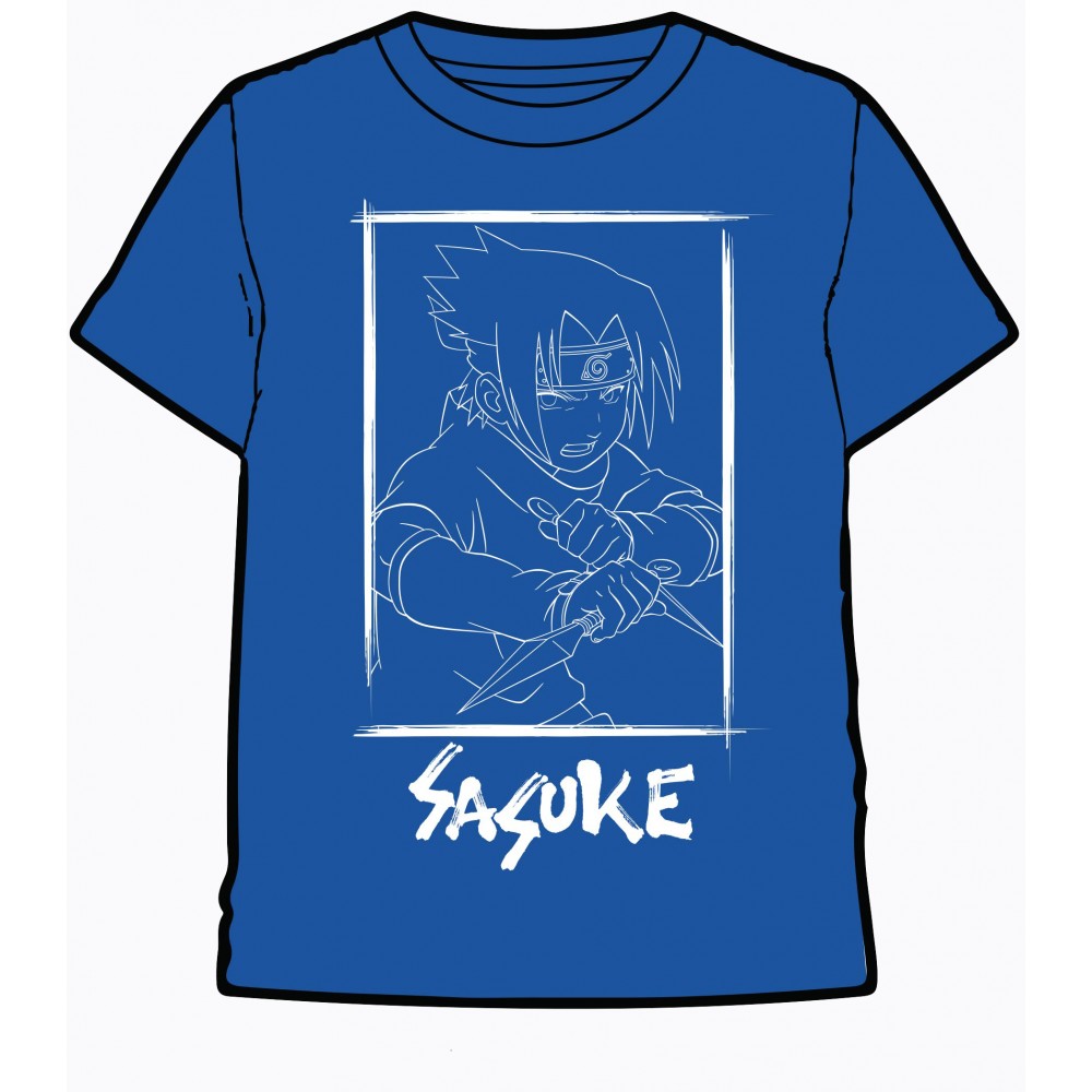 Camiseta Naruto niño manga corta Sasuke Anime Manga