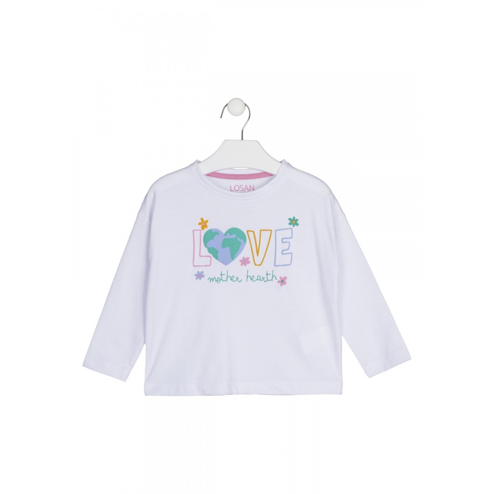 Camiseta Losan Kids niña Love manga larga