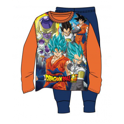 Pijama Dragon Ball Super Saiyan Goku Vegeta y Freezer manga larga