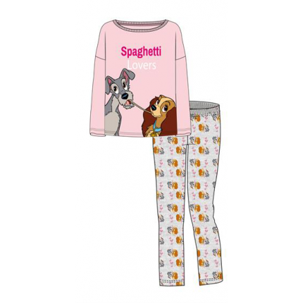 Pijama La Dama y El vagabundo chica manga larga