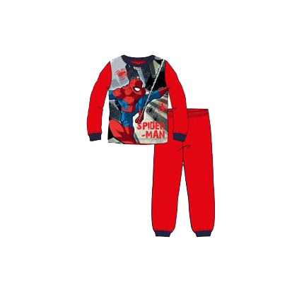 Pijama Spider-man niño manga larga en rojo