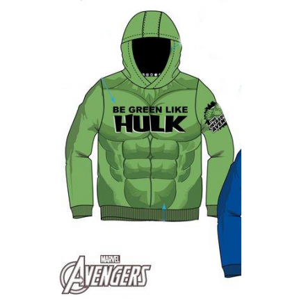 Sudadera Hulk niño Marvel con capucha