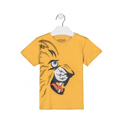 Camiseta Losan niño infantil León en punto liso de manga corta