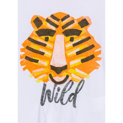 Detalle estampado de Camiseta Losan niño infantil Wild Retro Safari manga corta