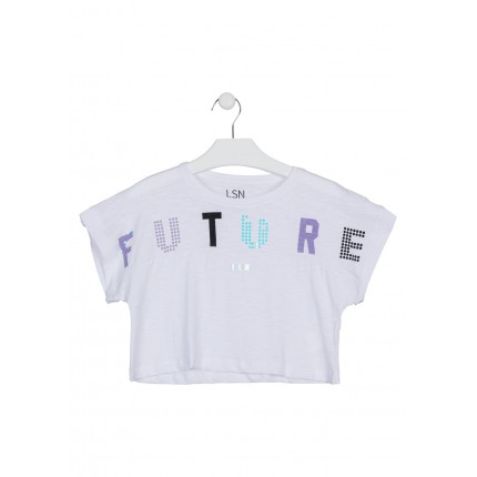Camiseta LSN chica junior Future con print de manga corta