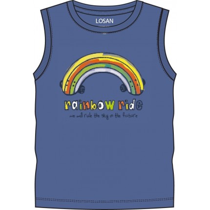 Camiseta Losan niño infantil Rainbow raid sin mangas