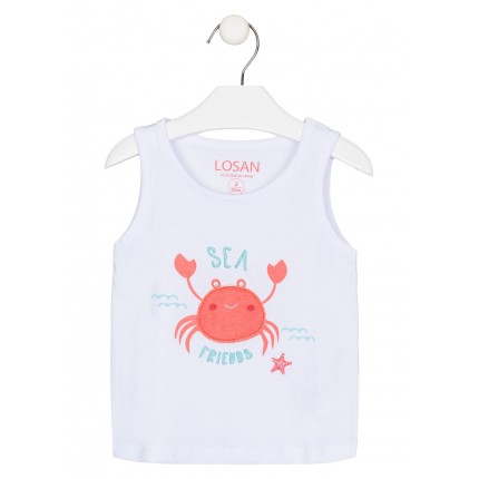 Camiseta Losan Kids niña infantil Under the sea sin mangas
