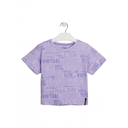 Camiseta LSN chica Virtual estampada en manga corta