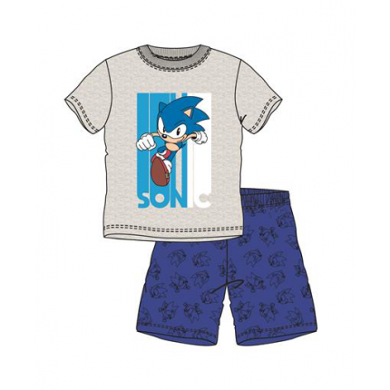 Pijama Sonic niño junior manga corta