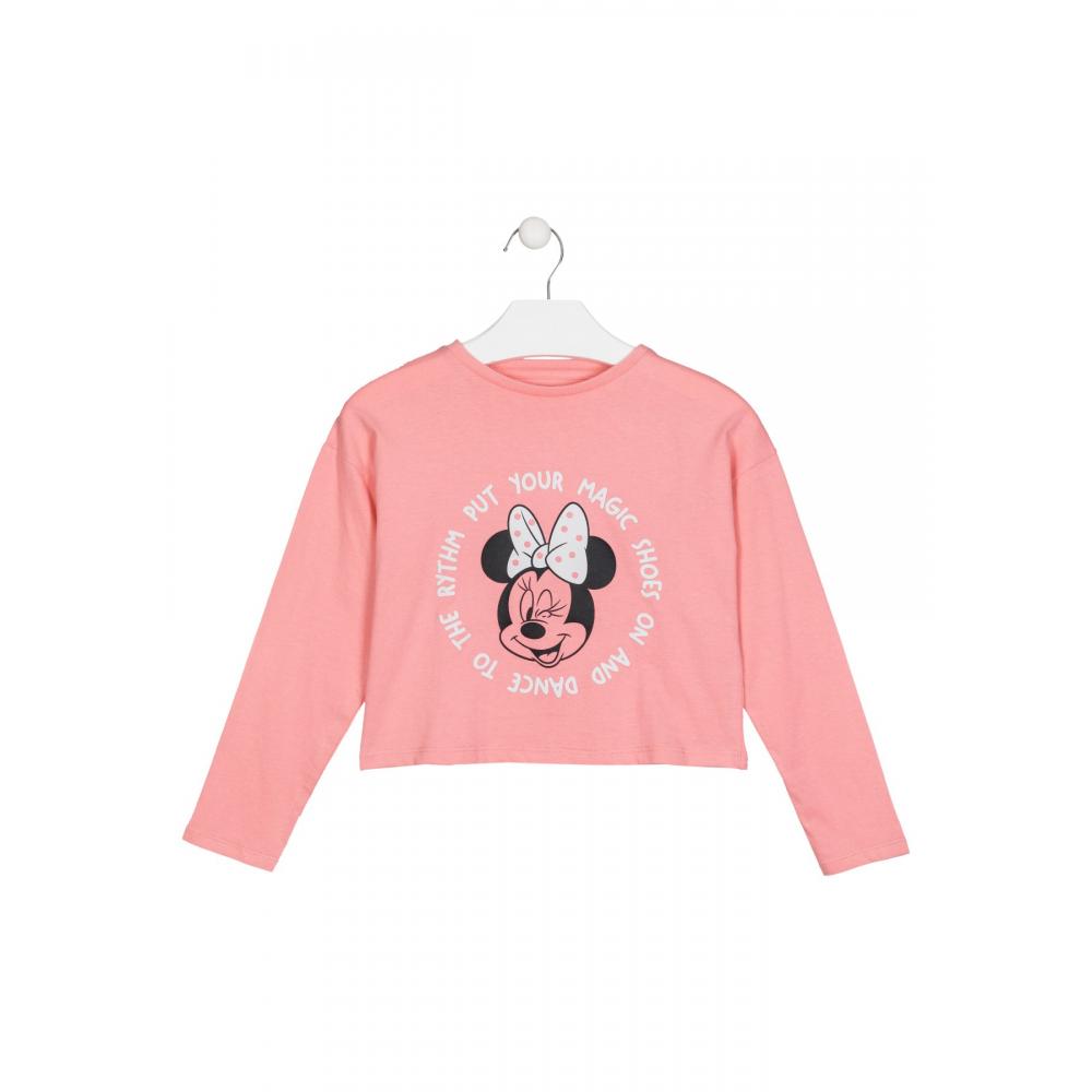 Camiseta Minnie niña infantil Disney manga larga