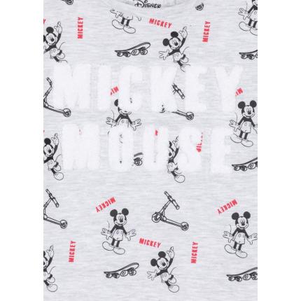 Detalle estampado de Camiseta Mickey Mouse niño infantil Disney manga larga