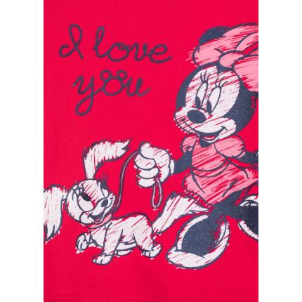 Detalle estampado de Sudadera Minnie Mouse niña infantil Disney con print