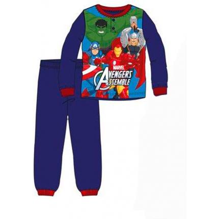 Pijama Avengers niño infantil Los Vengadores manga larga en azul marino