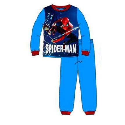 Pijama Spider-man niño infantil manga larga en colora azul medio