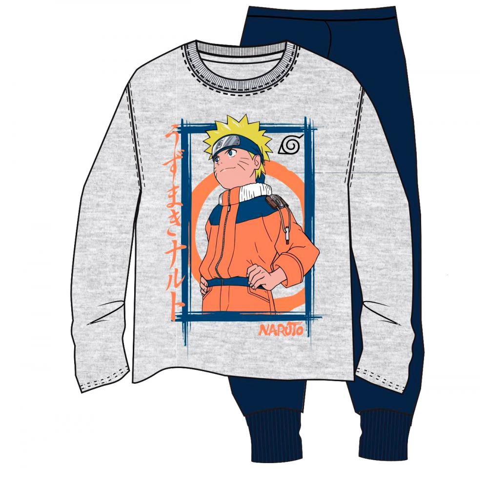 Pijama Naruto niño manga larga con puño