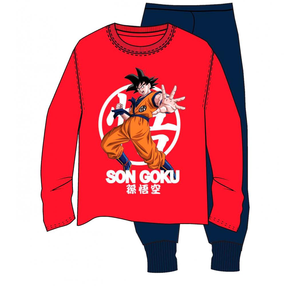 Pijama Dragon Ball Z Son Goku Adulto Manga Larga