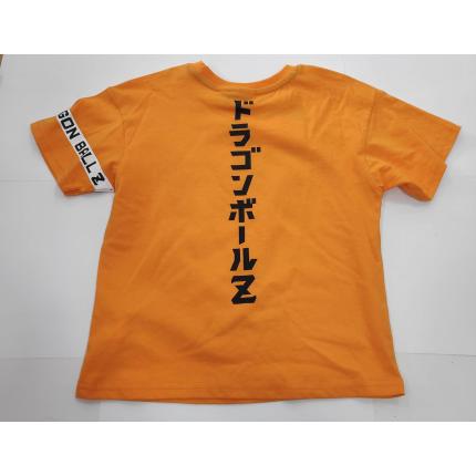 Espalda de Camiseta Dragon Ball Super manga corta en color naranja